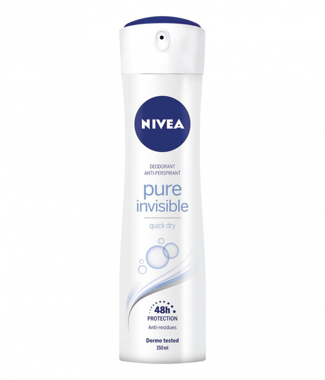 deo.nivea pure invisible spray ml.150